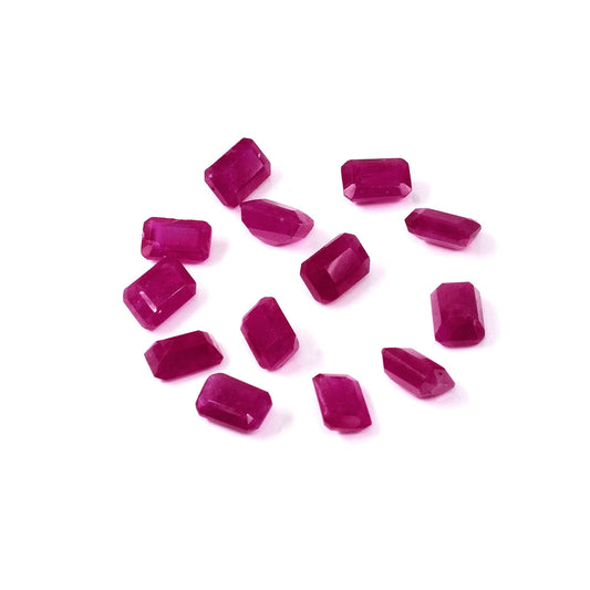 Natural African Untreated Ruby Calibrated Octagon | 3x5mm & 4x6mm