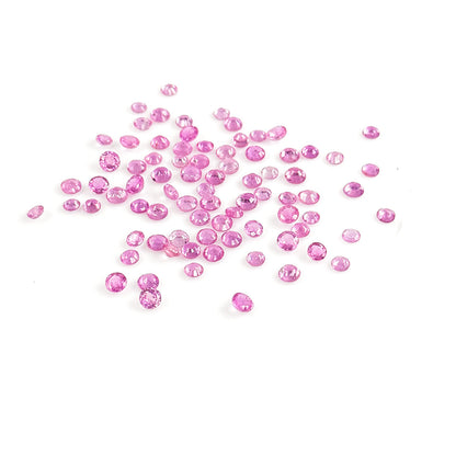 Natural Mozambique Pink Sapphire Calibrated Rounds, 3mm