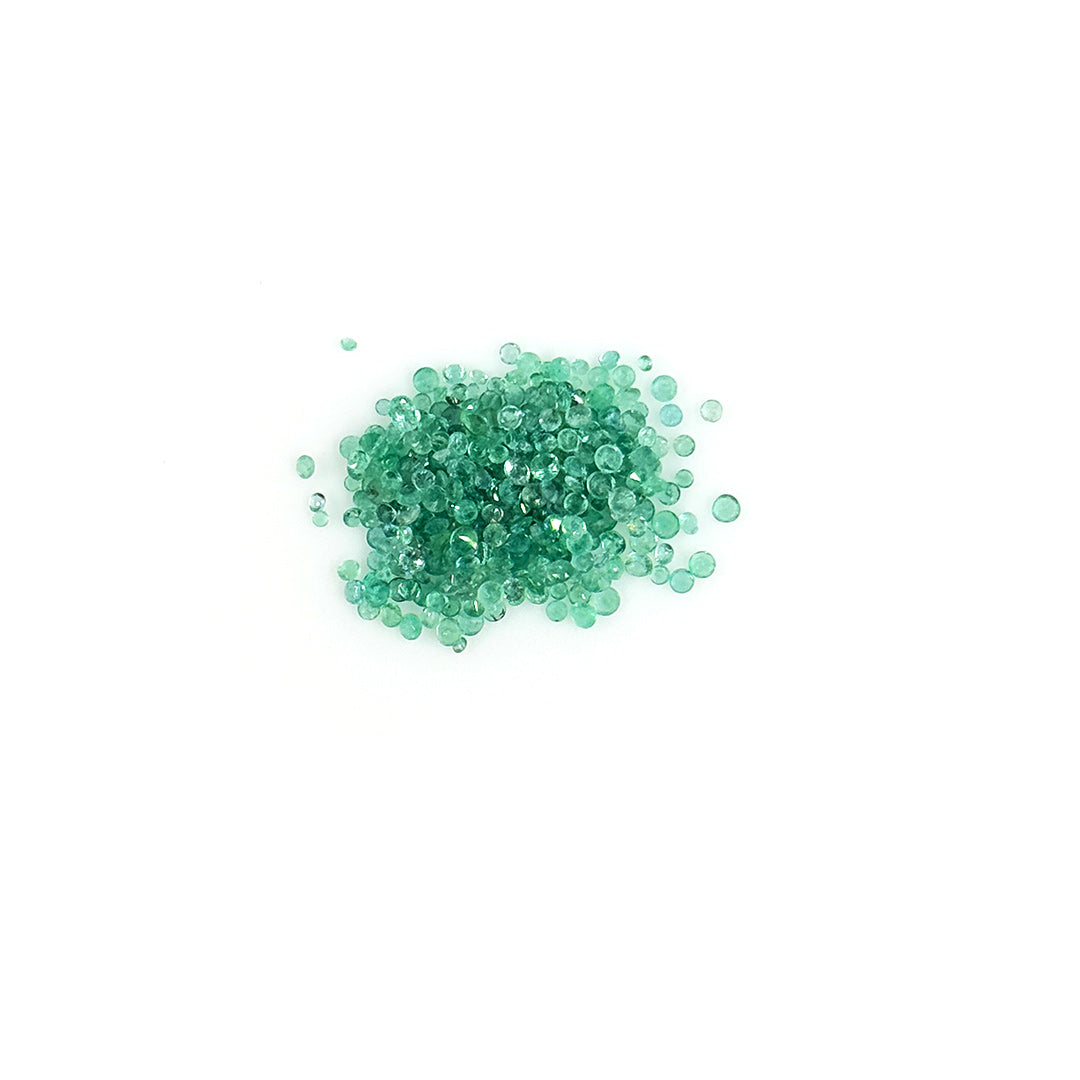 Natural Zambian Emerald Calibrated Rounds 2mm