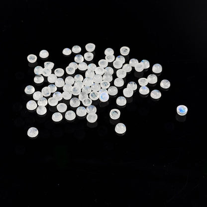 Natural Moon Stone Calibrated Cabochon Rounds | 3mm & 4mm