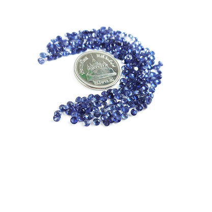 Natural Bangkok Blue Sapphire Calibrated Rounds | 3mm & 4mm