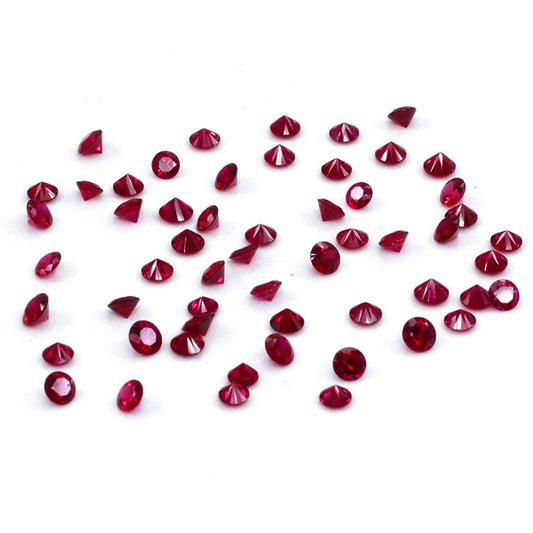 Natural Mozambique Untreated Ruby Calibrated Rounds | 2mm & 2.5mm
