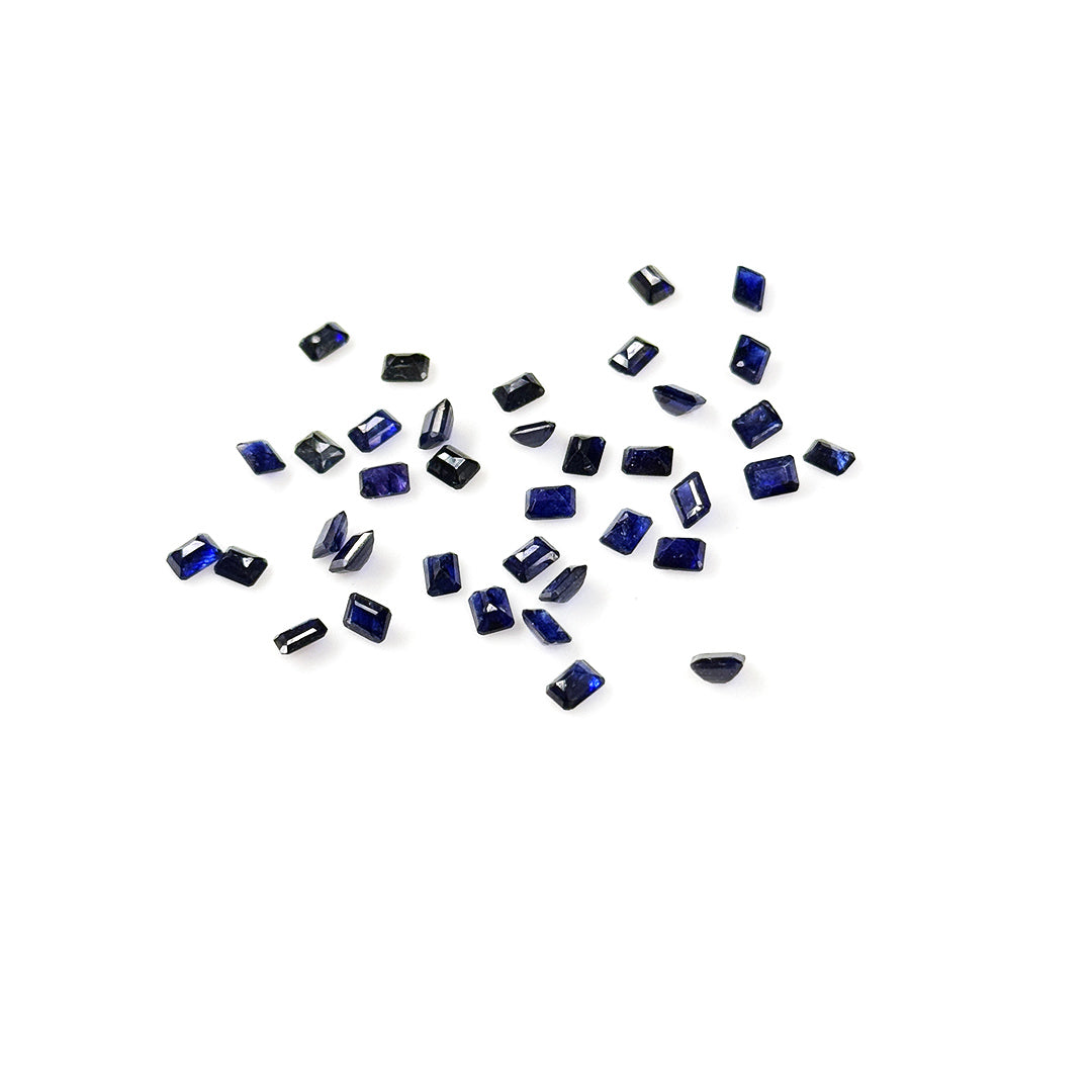 Natural  Bangkok Blue Sapphire Calibrated Octagons | 3x4mm & 4x5mm