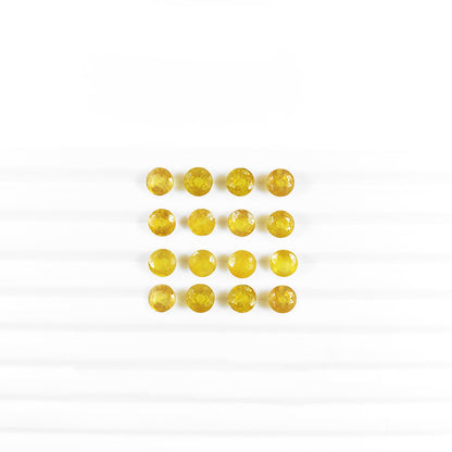 Natural Bangkok Yellow Sapphire Calibrated Rounds | 5mm & 6mm