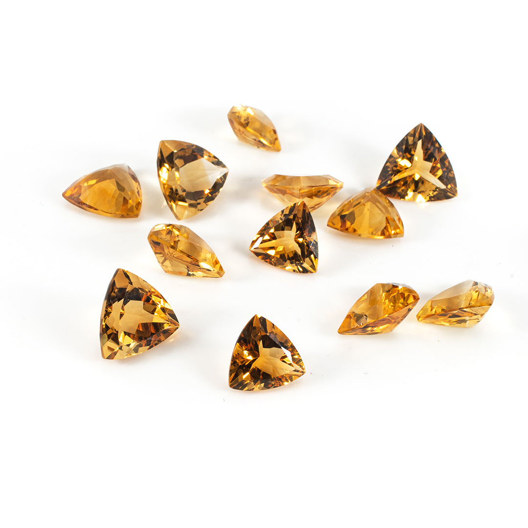 Natural Citrine Calibrated Trillions | 11mm & 12mm