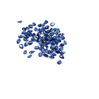 Natural Untreated Blue Sapphire Calibrated Pears | 3x4mm & 4x5m