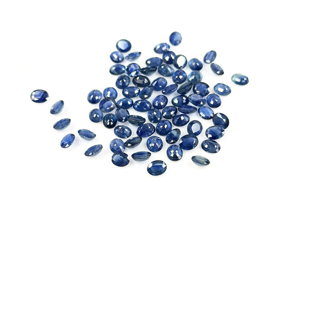 Natural Untreated Blue Sapphire Calibrated Ovals | 5x6mm & 6x8mm