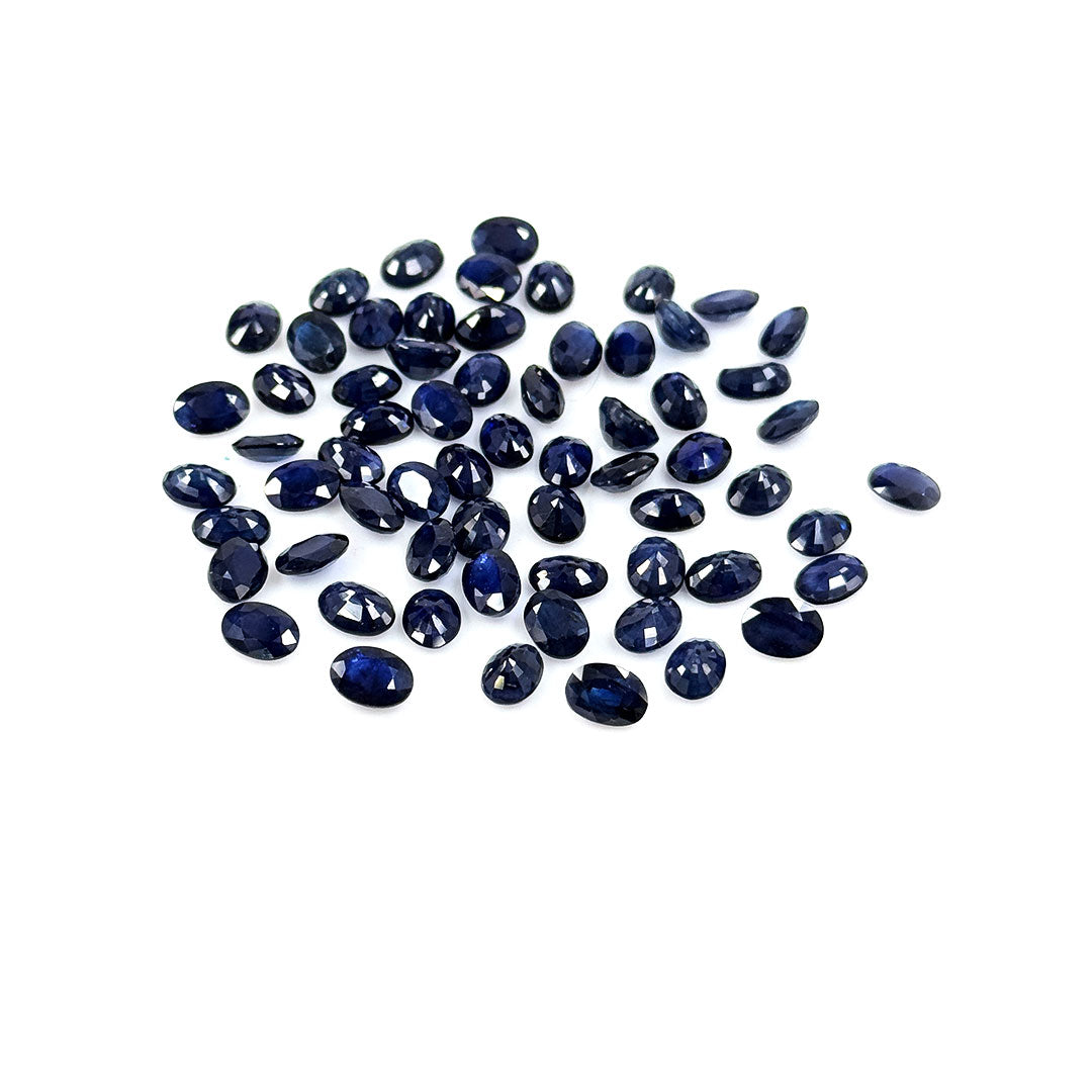 Natural Bangkok Blue Sapphire Calibrated Ovals | 5x7mm & 6x8mm