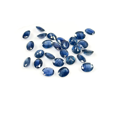 Natural Untreated Blue Sapphire Calibrated Ovals | 7x9mm & 8x10mm