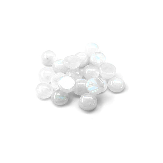 Natural Moon Stone Calibrated Cabochon Rounds | 11mm & 12mm