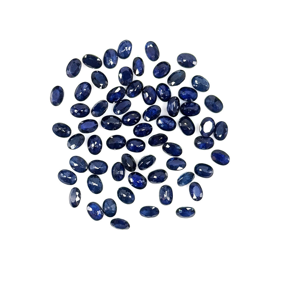 Natural Bangkok Blue Sapphire Calibrated Ovals | 5x7mm & 6x8mm