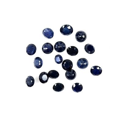 Natural Bangkok Blue Sapphire Calibrated Round | 7mm & 8mm