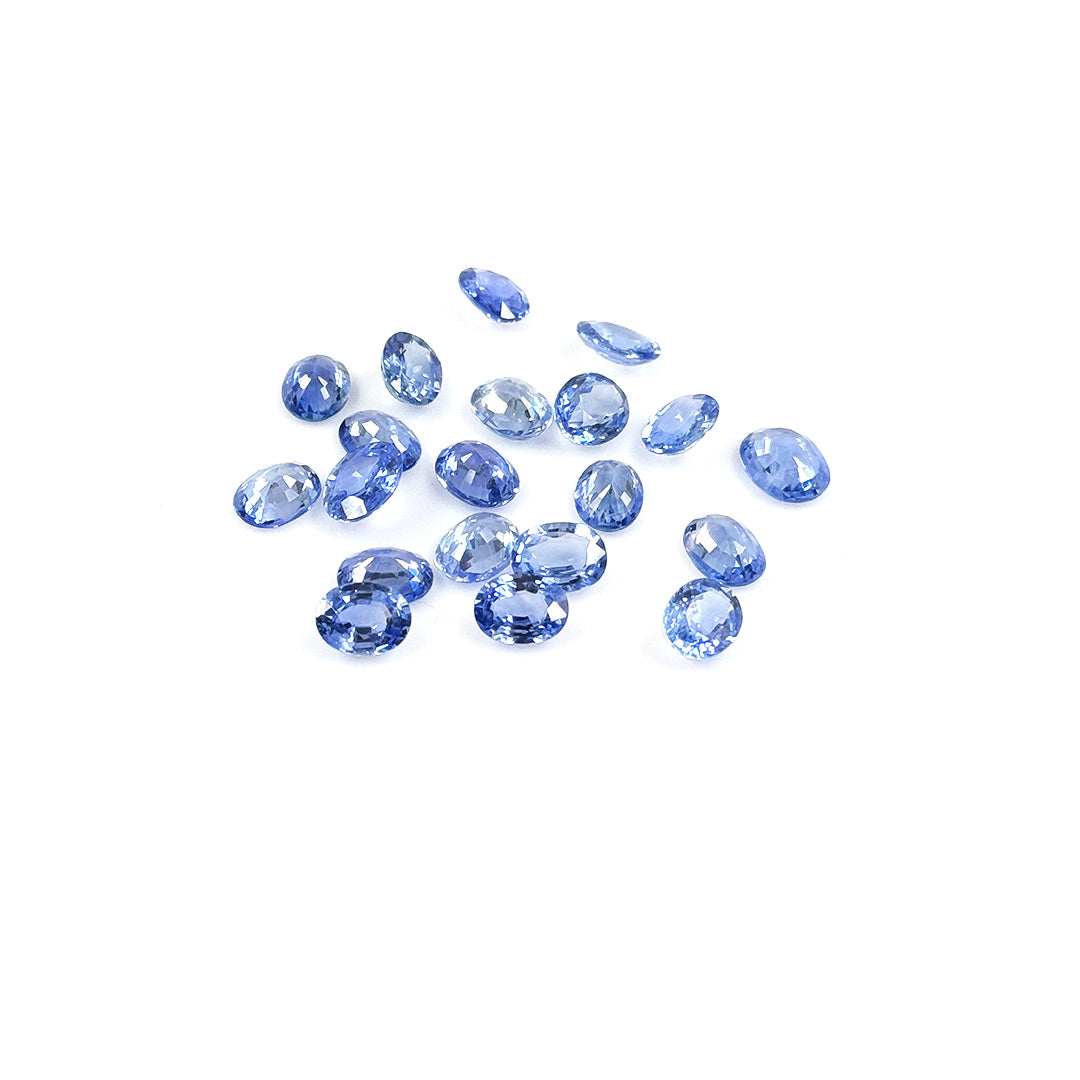 Natural Ceylon Untreated Blue Sapphire Calibrated Ovals | 5x7mm & 6x8mm
