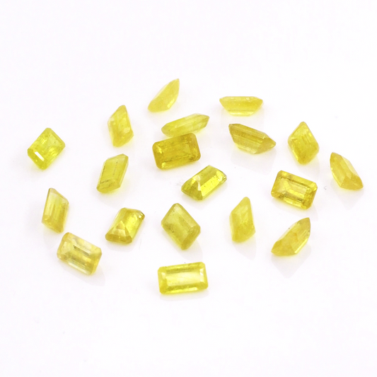 Natural Bangkok Yellow Sapphire Calibrated Octagons | 2x4mm
