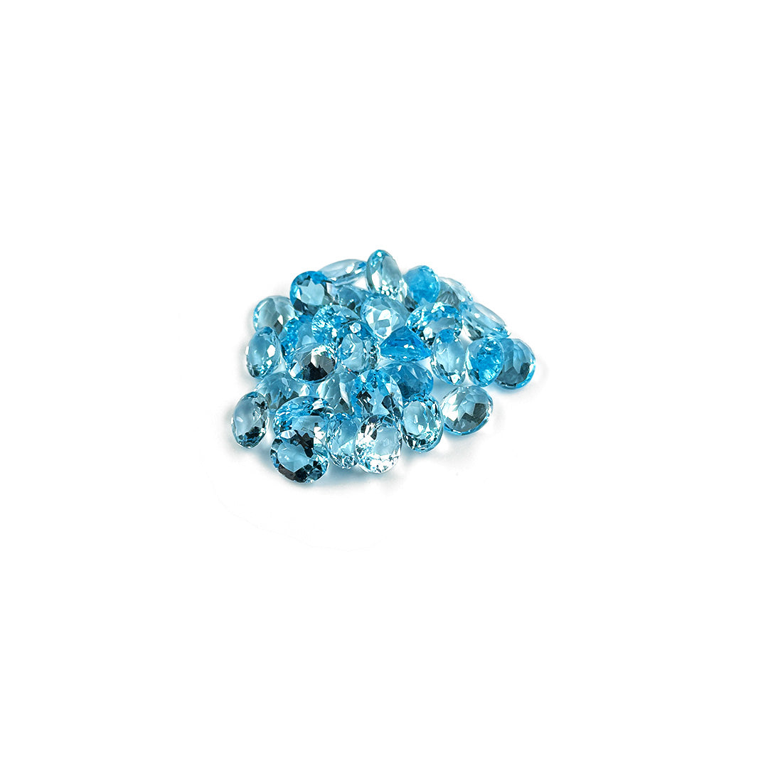 Natural Blue Topaz Calibrated Ovals | 7x9mm & 8x10mm