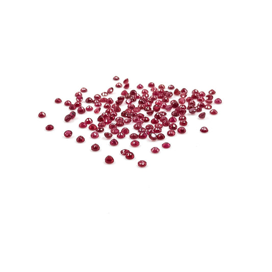 Natural Bangkok Ruby Calibrated Rounds | 3mm & 4mm