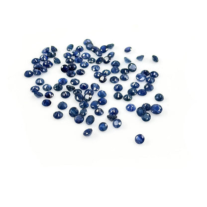 Natural Untreated Blue Sapphire Calibrated Rounds | 3mm & 4mm