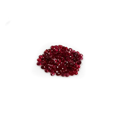 Natural Bangkok Ruby Calibrated Ovals | 3x4mm & 4x5mm