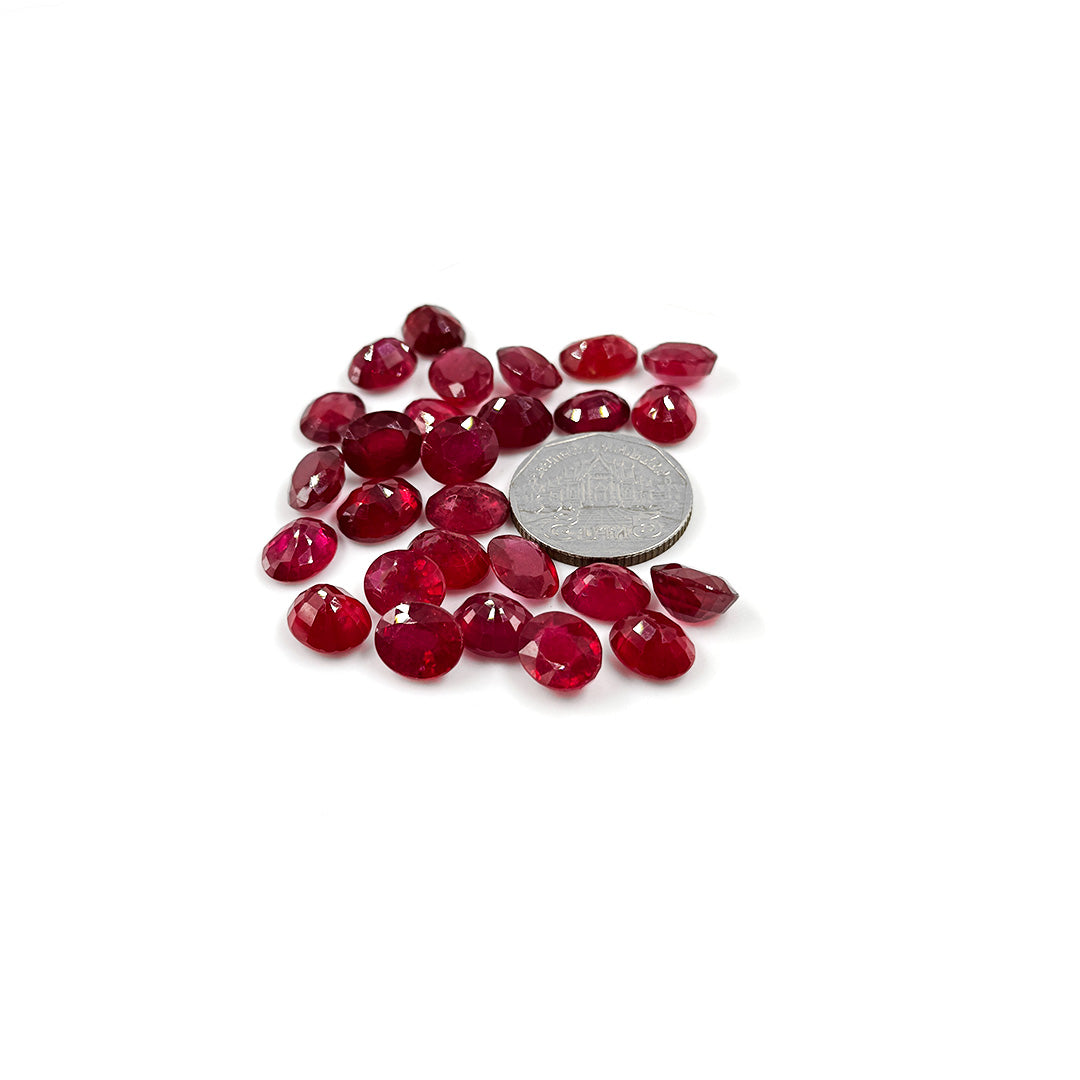 Natural Bangkok Ruby Calibrated Ovals | 9x11mm & 10x12mm