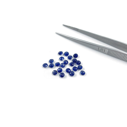 Natural  Bangkok Blue Sapphire Calibrated briolette Rounds| 3mm & 4mm