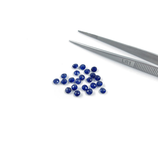 Natural  Bangkok Blue Sapphire Calibrated briolette Rounds| 3mm & 4mm