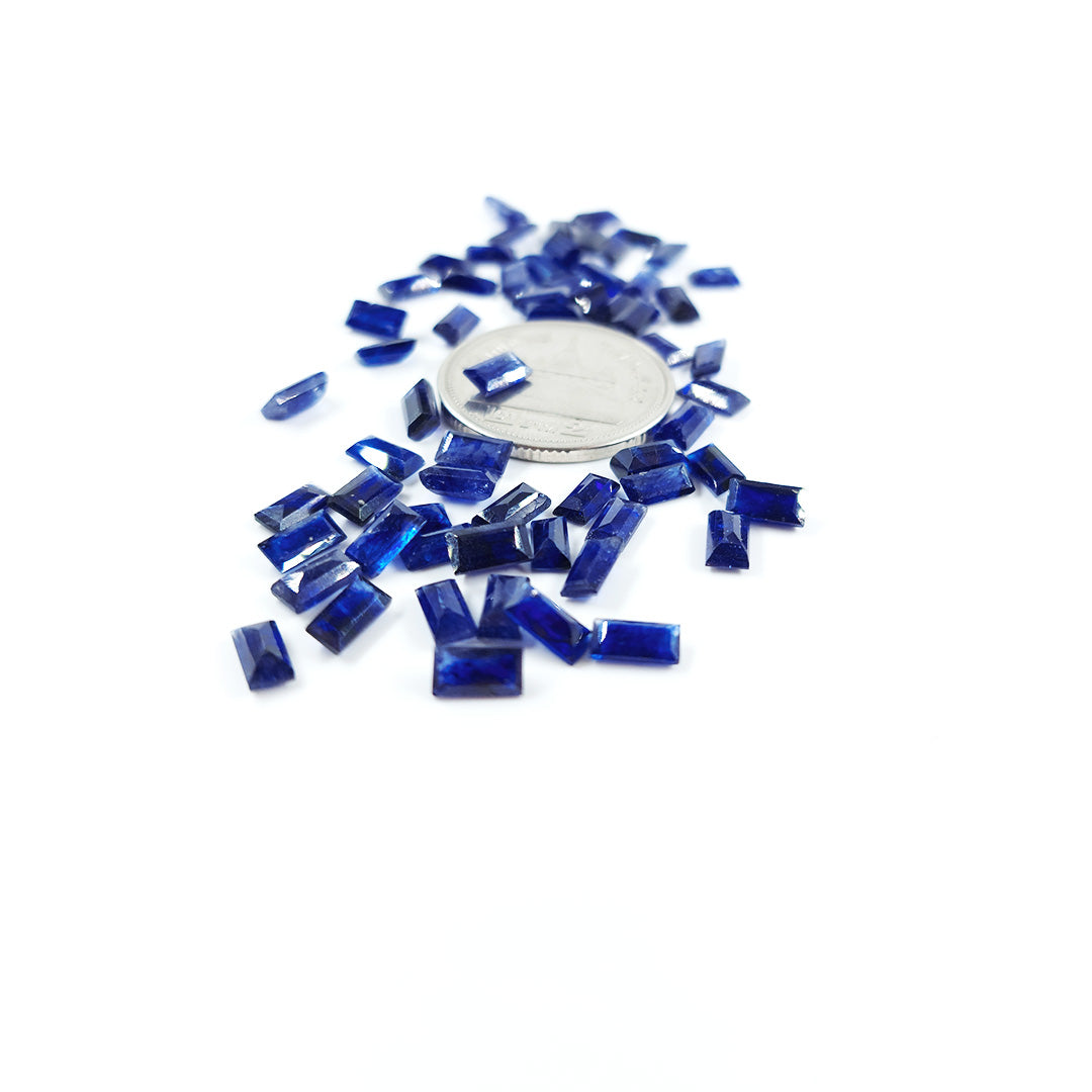 Natural Bangkok Sapphire Calibrated Baguettes 3x6mm