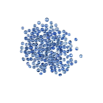 Natural Untreated Blue Sapphire Calibrated Rounds | 2mm & 2.5mm