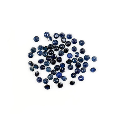 Natural Untreated Blue Sapphire Calibrated Rounds | 3mm & 4mm
