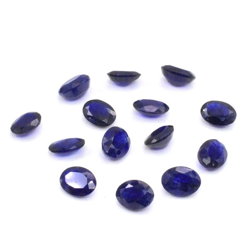 Natural Bangkok Blue Sapphire Calibrated Ovals | 5x7mm & 6x8mm
