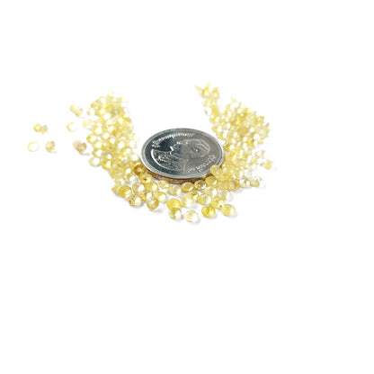 Natural Bangkok Yellow Sapphire Calibrated Rounds | 3mm & 4mm