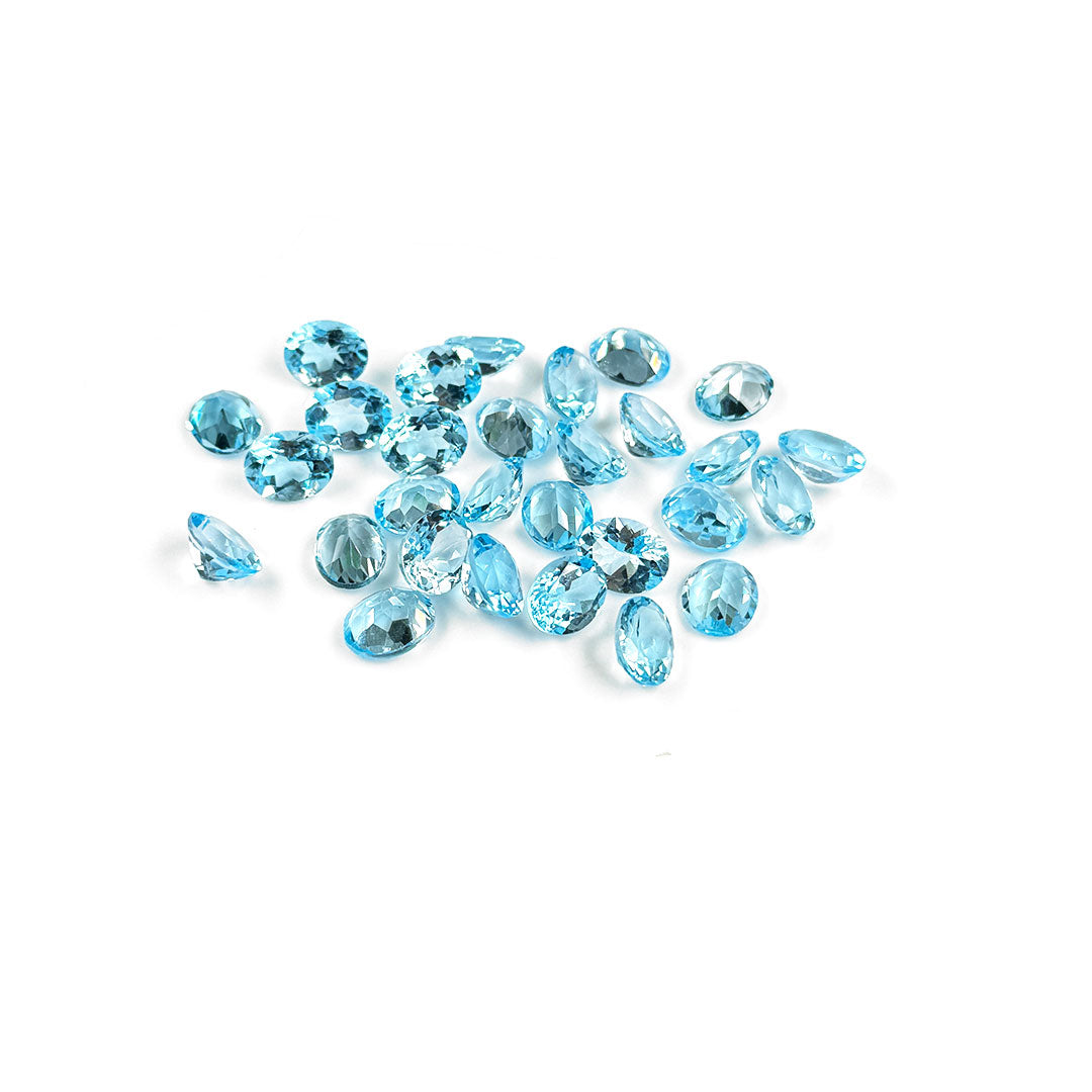 Natural Blue Topaz Calibrated Ovals | 7x9mm & 8x10mm