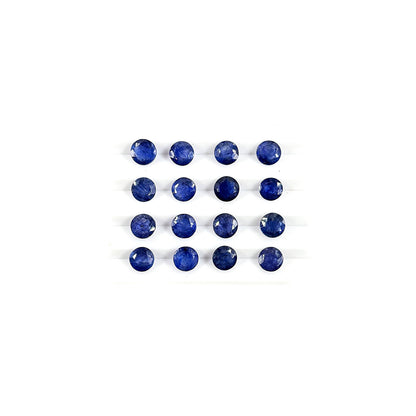 Natural  Bangkok Blue Sapphire Calibrated Rounds | 5mm & 6mm