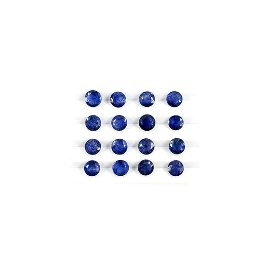 Natural  Bangkok Blue Sapphire Calibrated Rounds | 5mm & 6mm