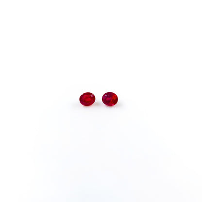 Natural Bangkok Ruby Calibrated Matching Pair 5x6mm