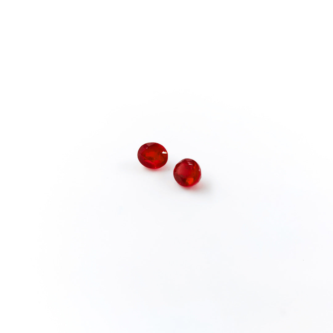 Natural Bangkok Ruby Calibrated Matching Pair 5x6mm