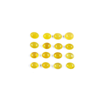 Natural Bangkok Yellow Sapphire Calibrated  Ovals | 7x5mm & 8x6mm