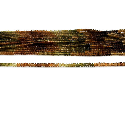 Natural Multi Petrolium Tourmaline Faceted Beads