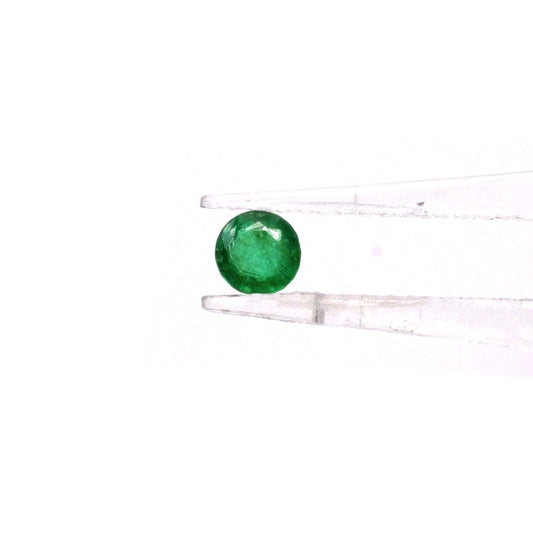 Natural Zambian Emerald Calibrated Round | 5mm & 5.5mm