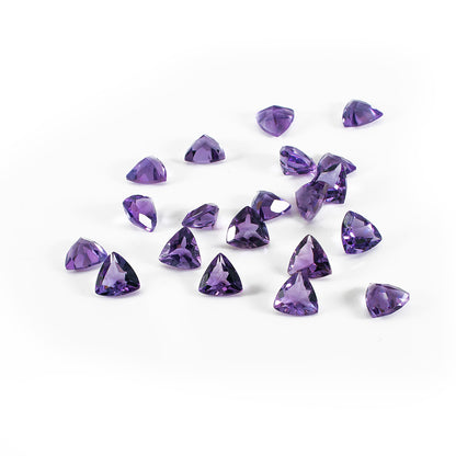 Natural Brazil Amethyst Calibrated Trillions | 5mm & 6mm