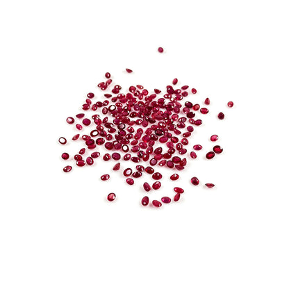 Natural Bangkok Ruby Calibrated Ovals, 2x3mm