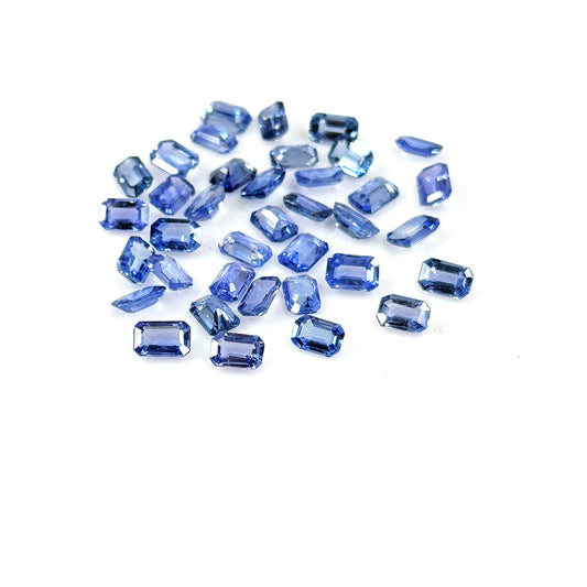 Natural Ceylon Untreated Blue Sapphire Calibrated Octagons | 3x5mm & 4x6mm
