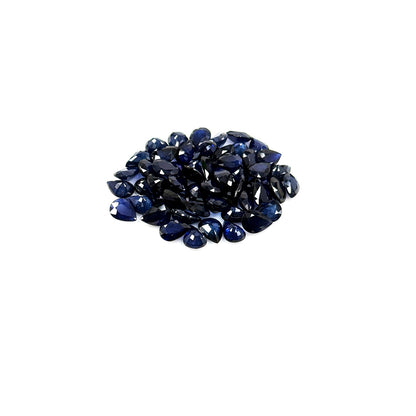 Natural Bangkok Blue Sapphire Calibrated Pears | 5x7mm & 6x8mm
