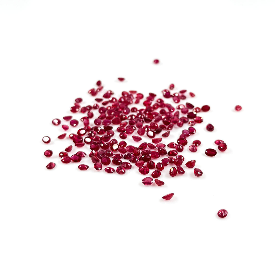 Natural Bangkok Ruby Calibrated Ovals, 2x3mm