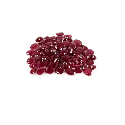 Natural Burma Untreated Ruby Calibrated Ovals | 5x7mm & 6x8mm