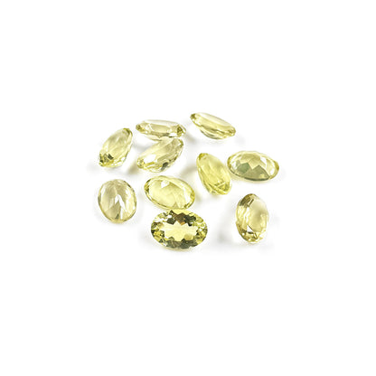 Natural Lamon Quartz Calibrated Ovals | 7x9mm & 8x10mm