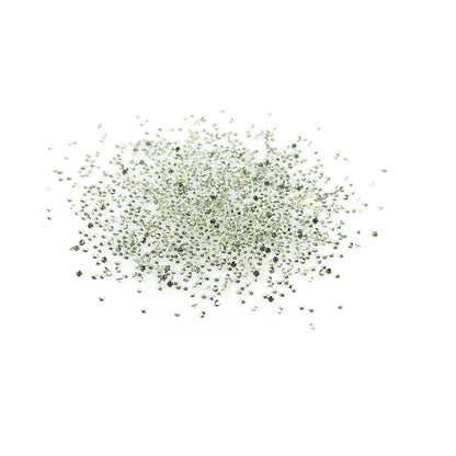 Natural Untreated Green Sapphire Calibrated Diamond Cut Rounds, 1.5mm