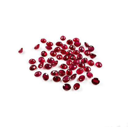 Natural Bangkok Ruby Calibrated Ovals | 7x8mm & 8x9mm