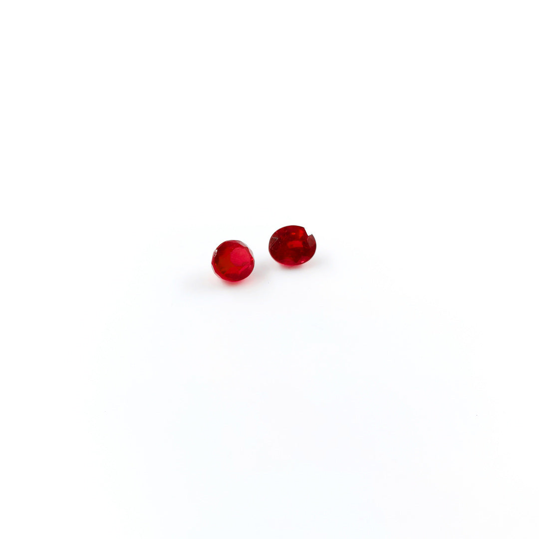 Natural Bangkok Ruby Calibrated Matching Pair 5x6mm
