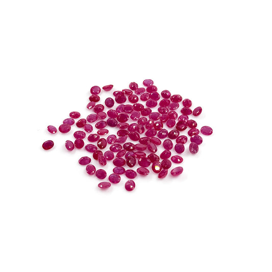 Natural Mozambique Untreated Ruby Calibrated Octagons | 3x4mm & 4x5mm