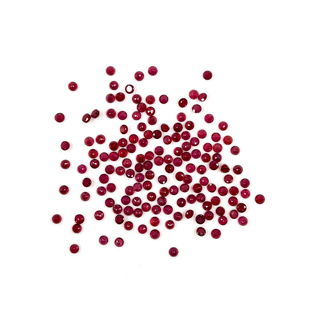 Natural Bangkok Ruby Calibrated Rounds | 3mm & 4mm